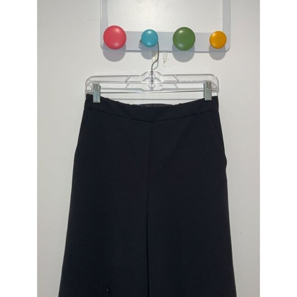 Babaton Aritzia  Black High Rise  Wide-Leg Culottes Pants Size 4 Womens - Picture 3 of 10